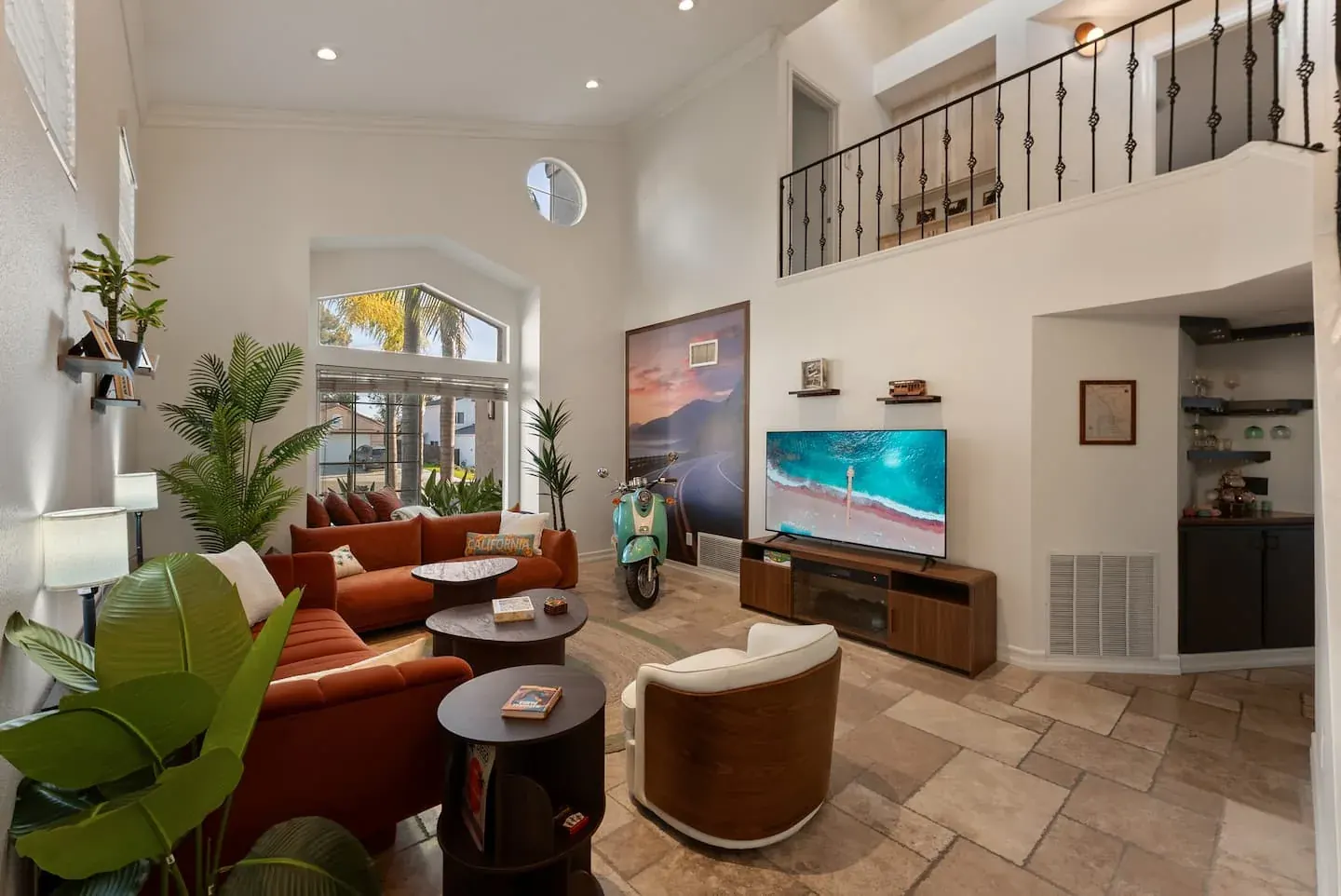 The living room at The Palms of SoCal